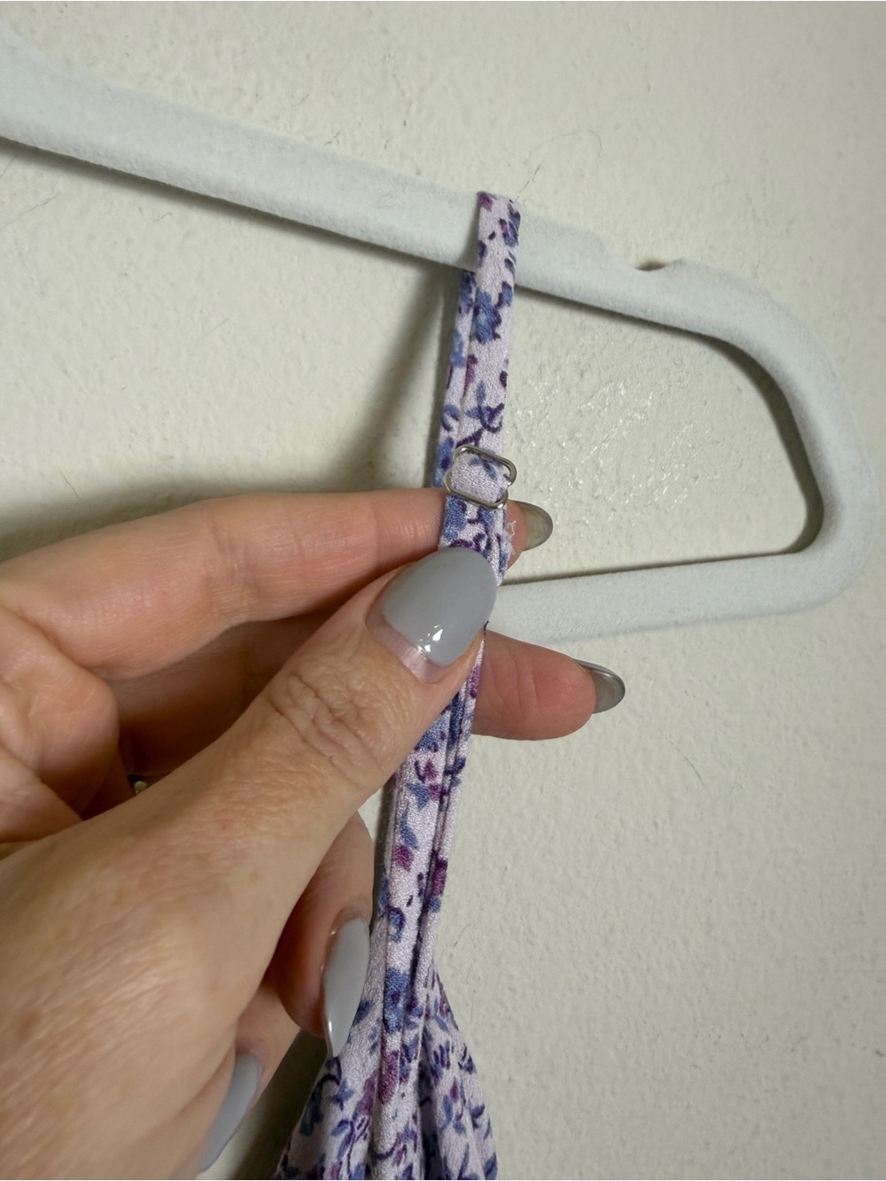 Reformation Crimini Midi Dress Purple Ditsy Floral Print and Side Slit Size 6 - Picture 9 of 10